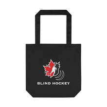 Load image into Gallery viewer, Canadian Blind Hockey black tote bag