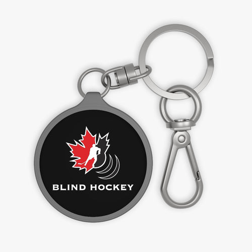 Canadian Blind Hockey keychain